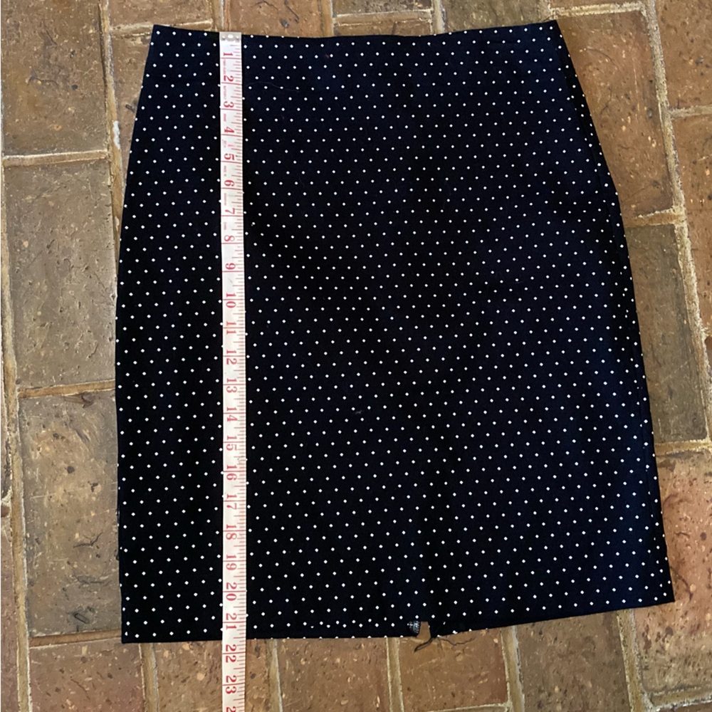 Rafaella Black Polka Dot Mini Pencil Skirt - Picture 3 of 6